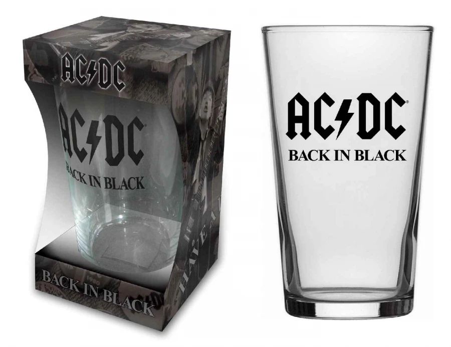 AC/DC Trinkglas - Back in Black
